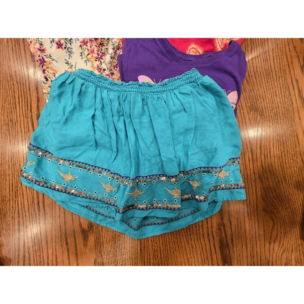 Girls Size Medium 7/8 Lot 4 Piece Tea Brand Dress Disney Skort Back To School